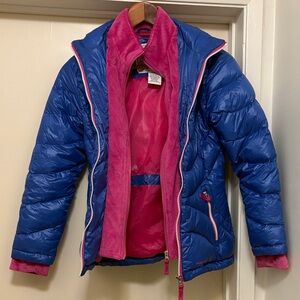 Free Country Kids Puffer Jacket in Blue and Pink